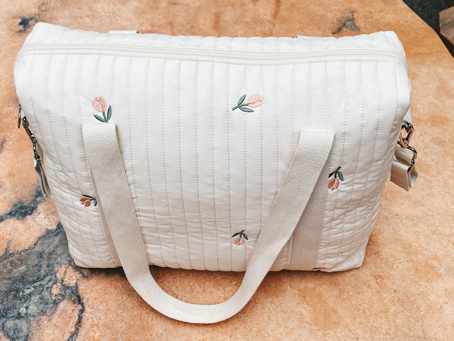 Embroidered Diaper Handbag