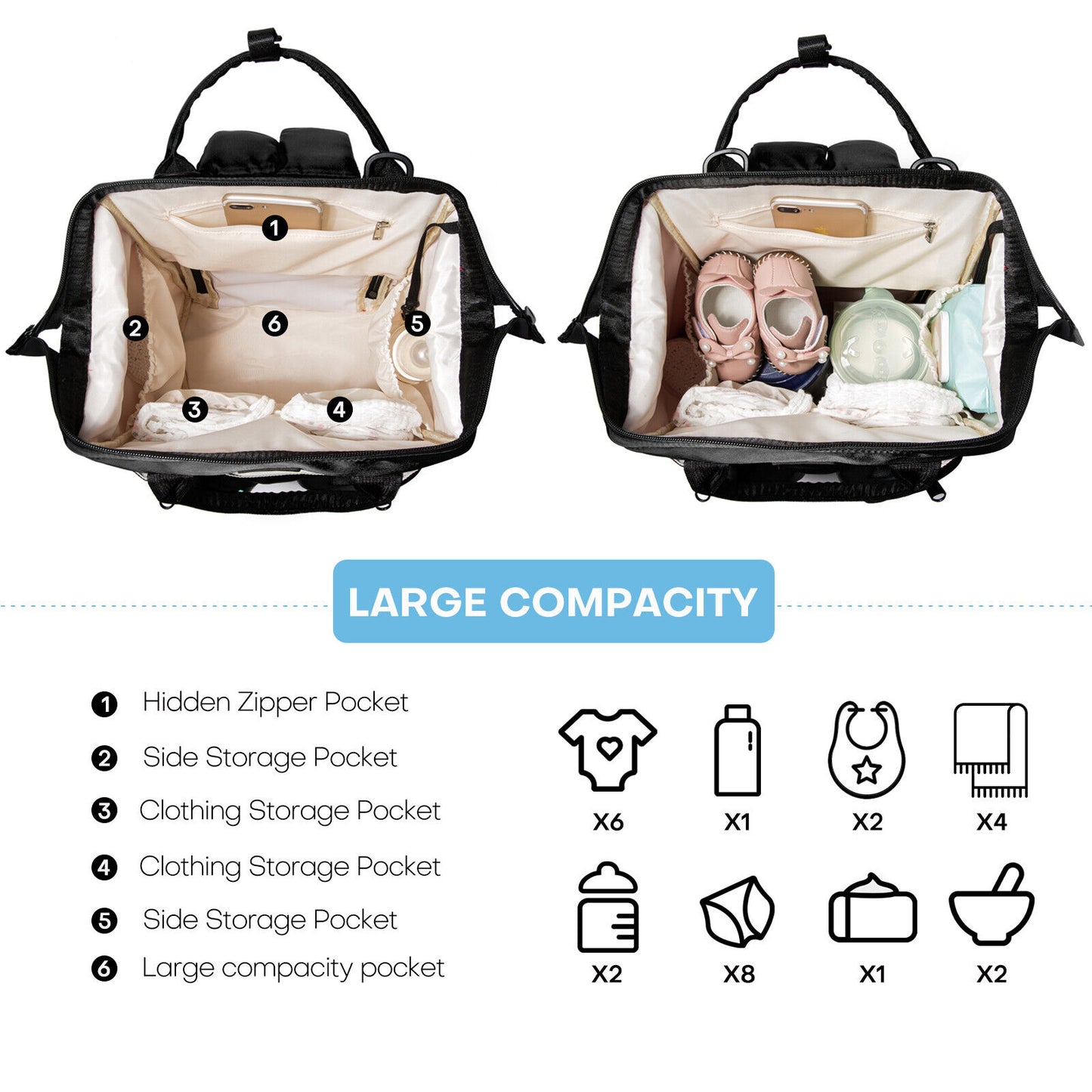 Tot Mover - High Capacity Diaper Bag